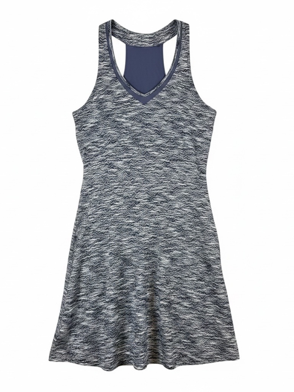 MPG Athletic Tank Dress in Navy and White